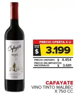 Carrefour Maxi Cafayate vino tinto malbec oferta