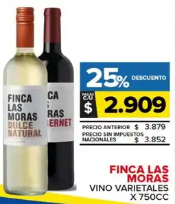Carrefour Maxi Finca las moras vino varietales oferta