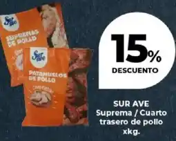 Supermayorista Vital Sur ave suprema / cuarto trasero de pollo oferta