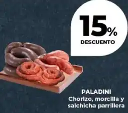 Supermayorista Vital Paladini chorizo, morcilla y salchicha parrillera oferta