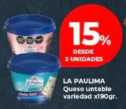 Supermayorista Vital La paulima queso untable variedad oferta