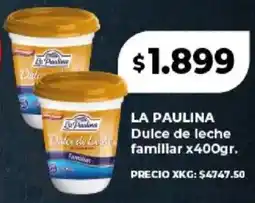 Supermayorista Vital La paulina dudes de led dulce de leche familiar oferta