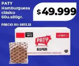 Supermayorista Vital Paty hamburguesa clásico oferta