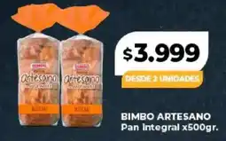 Supermayorista Vital Bimbo artesano pan integral oferta