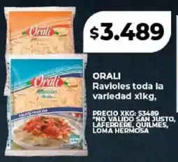 Supermayorista Vital Orali ravioles toda la variedad oferta