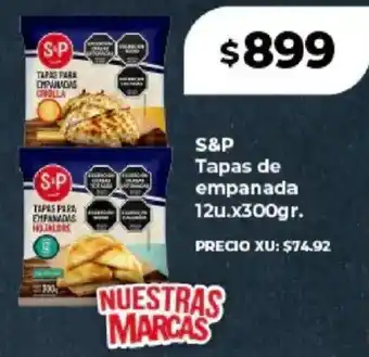 Supermayorista Vital S&p tapas de empanada oferta