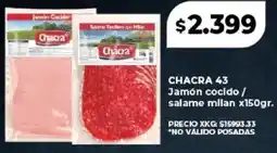 Supermayorista Vital Chacra 43 jamón cocido / salame milan oferta