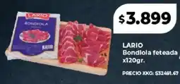 Supermayorista Vital Lario bondiola feteada oferta
