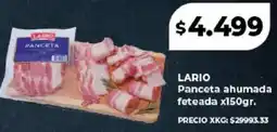 Supermayorista Vital Lario panceta ahumada feteada oferta