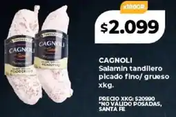 Supermayorista Vital Cagnoli salamin tandilero picado fino/grueso oferta
