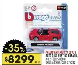 Coto Auto 1:64 surtido burago oferta