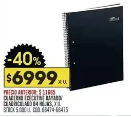 Coto Cuaderno executive rayado/ cuadriculado oferta