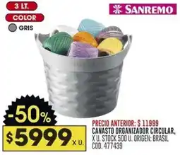Coto Sanremo organizador circular oferta