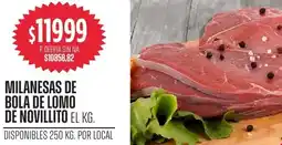 Supermercados Vea Milanesas de bola de lomo de novillito oferta