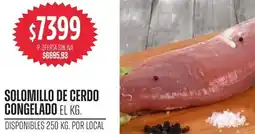 Supermercados Vea Solomillo de cerdo congelado oferta