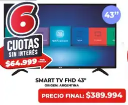 Supermayorista Vital Smart tv fhd 43" oferta
