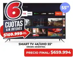 Supermayorista Vital Smart tv 4k/uhd 55" oferta