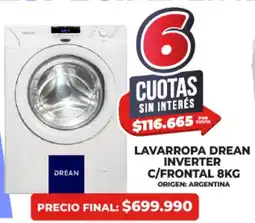 Supermayorista Vital Drean lavarropa inverter c/frontal oferta