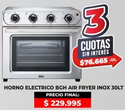 Supermayorista Vital Bgh horno electrico air fryer inox oferta