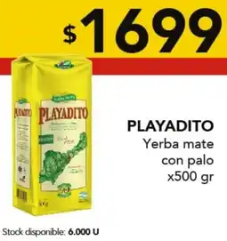 Nini Mayorista Playadito yerba mate con palo oferta