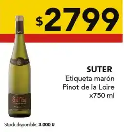 Nini Mayorista Suter etiqueta marón pinot de la loire oferta
