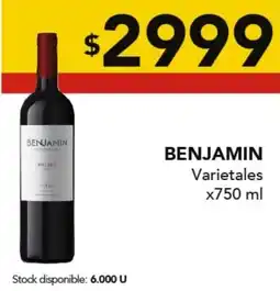Nini Mayorista Benjamin varietales oferta