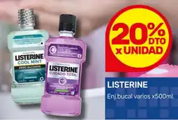 Nini Mayorista Listerine enj.bucal varios oferta