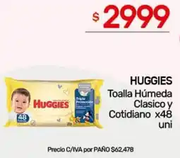 Nini Mayorista Huggies toalla húmeda clasico y cotidiano oferta