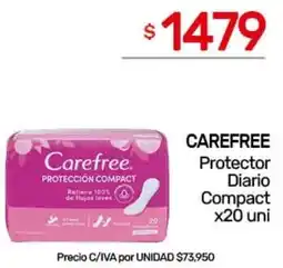 Nini Mayorista Carefree protector diario compact oferta
