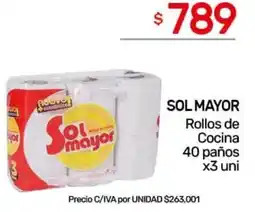 Nini Mayorista Sol mayor rollos de cocina oferta