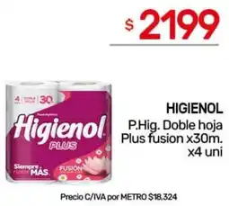 Nini Mayorista Higienol p.hig. doble hoja plus fusion oferta