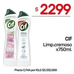 Nini Mayorista Cif limp.cremoso oferta