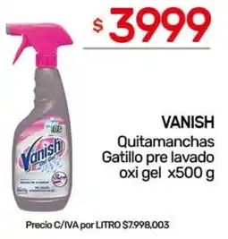Nini Mayorista Vanish quitamanchas gatillo pre lavado oxi gel oferta