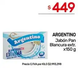 Nini Mayorista Argentino jabón pan blancura extr. oferta