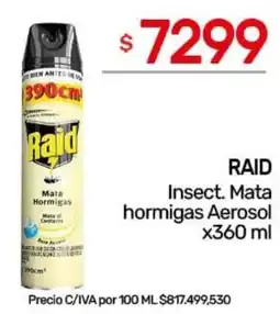 Nini Mayorista Raid insect. mata hormigas aerosol oferta