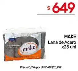 Nini Mayorista Make lana de acero oferta