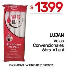 Nini Mayorista Lujan velas convencionales oferta