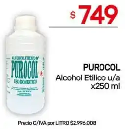 Nini Mayorista Purocol alcohol etilico u/a oferta