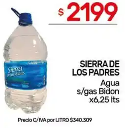 Nini Mayorista Sierra de los padres agua s/gas bidon oferta