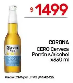 Nini Mayorista Corona cero cerveza porrón s/alcohol oferta
