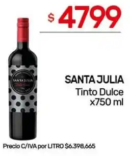 Nini Mayorista Santa julia tinto dulce oferta