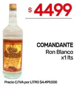 Nini Mayorista Comandante ron blanco oferta