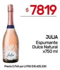 Nini Mayorista Julia espumante dulce natural oferta