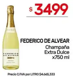 Nini Mayorista Federico de alvear champaña extra dulce oferta