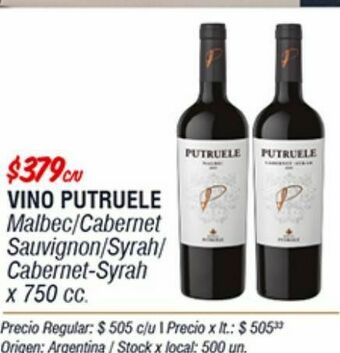 Disco Vino putruele oferta