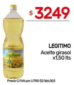 Nini Mayorista Legitimo aceite girasol oferta