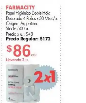Simplicity Farmacity Papel Higiénico Doble Hoja oferta