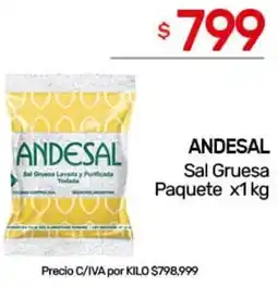 Nini Mayorista Andesal sal gruesa paquete oferta