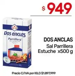 Nini Mayorista Dos anclas sal parrillera estuche oferta