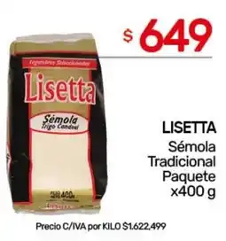 Nini Mayorista Lisetta sémola tradicional paquete oferta
